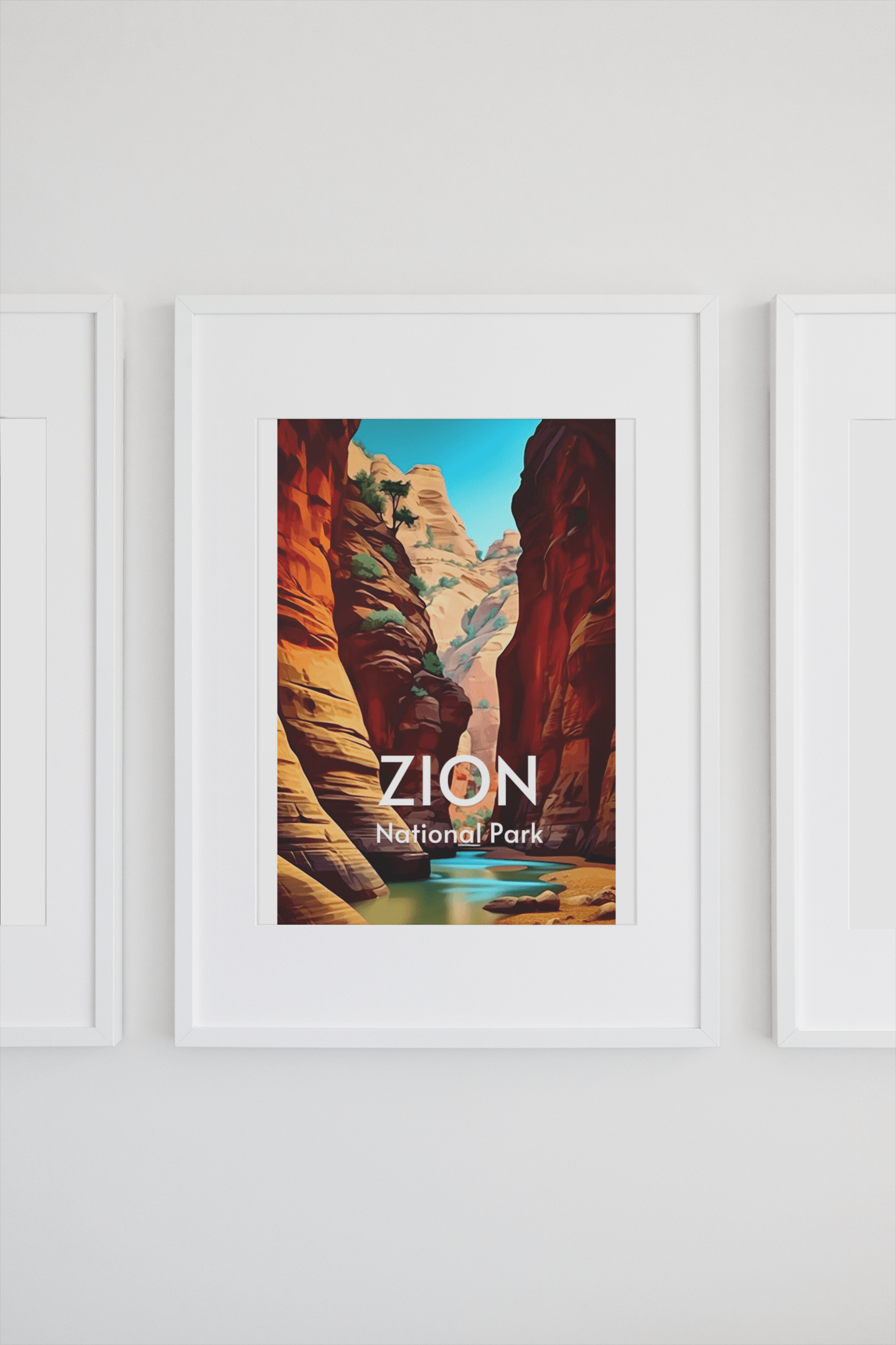 Zion National Park Poster - Premium Matte Posters - Wander Trails